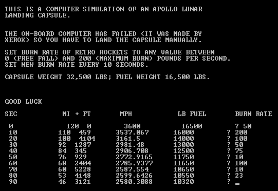 Первая игра, в которую автор, будучи в начале 90-х младшим школьником, играл по большому блату на IBM PC в бэкофисе одного из первых коммерческих банков Петербурга. Один из её вариантов.